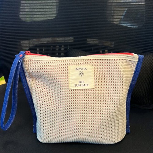 Apivita small pouch bag, beige