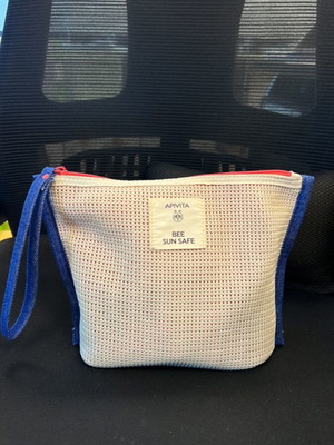 Apivita small pouch bag, beige