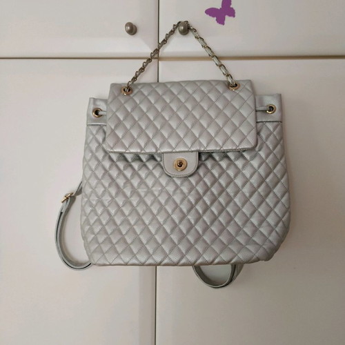 Backpack bag large silver used