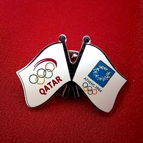 Olympic Pins Qatar Athens 2004 set like new