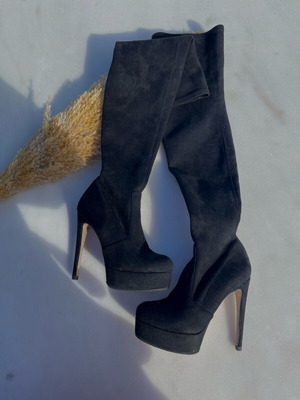 Sante tall over-the-knee boots like new, black, size 36