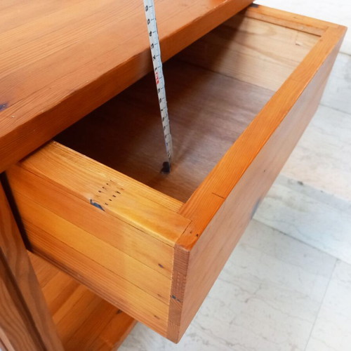 Bedroom set used, solid pine wood industrial style