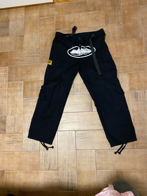 Corteiz Cargo 5 Star Pants like new, black, size M