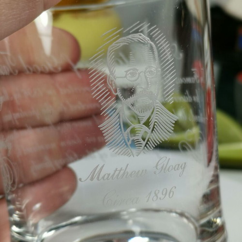 Famous Grouse collectible whisky cut glass used