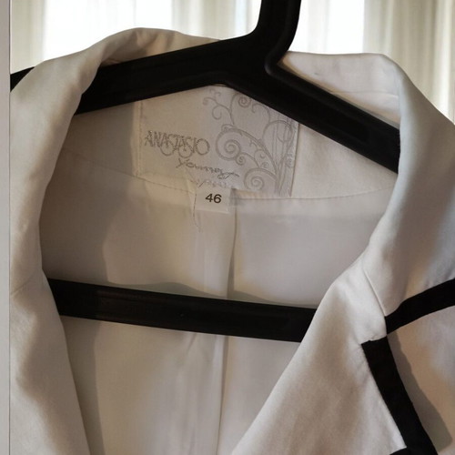 Cotton jacket Anastasio like new, black and white, size M
