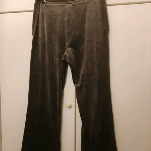 Velvet wide-leg pants like new, H&M, beige and brown