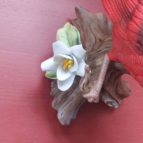 Lefton Decorative Bird Red Cardinal new with base