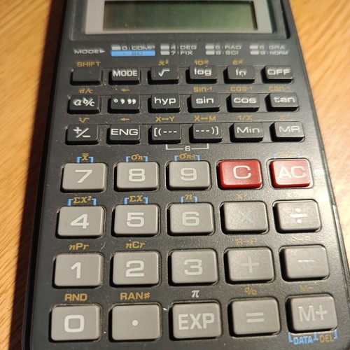 Casio fx-82SX scientific calculator used, fully functional needs battery
