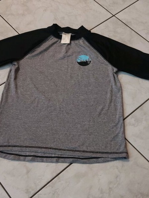 H&M sun protection kids' t-shirt used, gray, size 152-158 cm