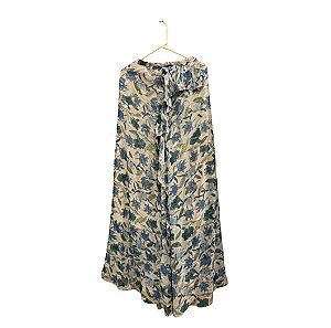 vassia kostara maxi silk skirt size small