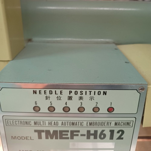 Tajima 12-head embroidery machine used model TMEF-H612