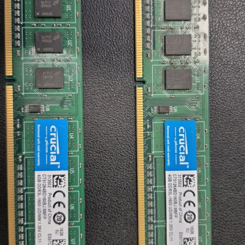Crucial 8GB DDR3L Desktop RAM used