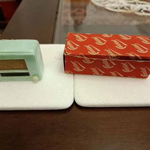 Collectible decorative children's radio with box, used, 1960s