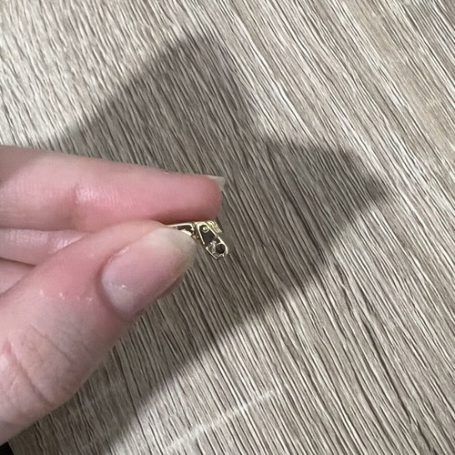 Quartz gold wristwatch, steel, missing clasp screw