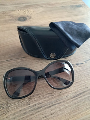 Emporio Armani sunglasses like new, dark brown with case