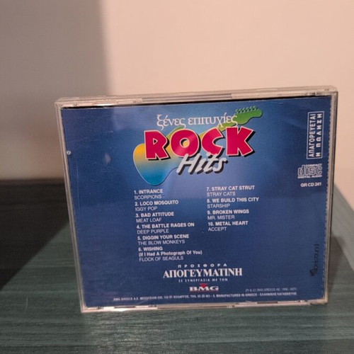Rock Hits CD like new, foreign hits