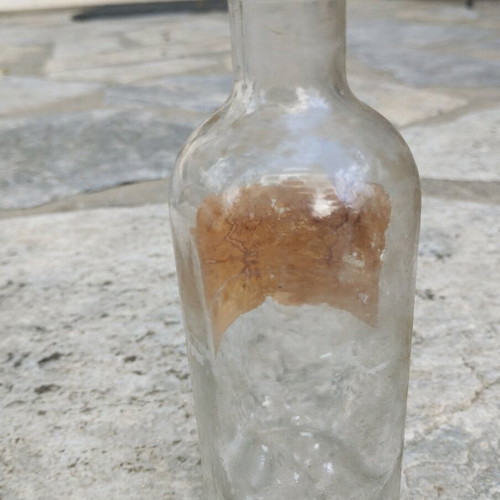 Pharmacy bottle P. Bakakou used, Omonia