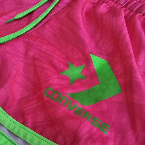 Converse kids shorts like new, pink and green, size XS