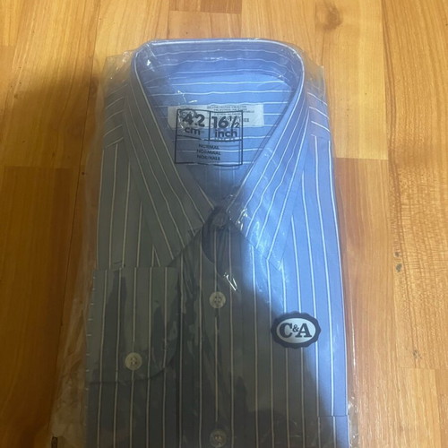 C&A blue dress shirt new, size L
