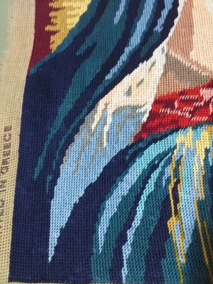 Κεντημένος καμβάς για κάδρο καινούργιος 45×60 εκ