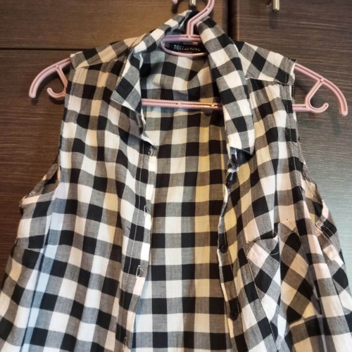Checked shirts set like new, size M, three pieces