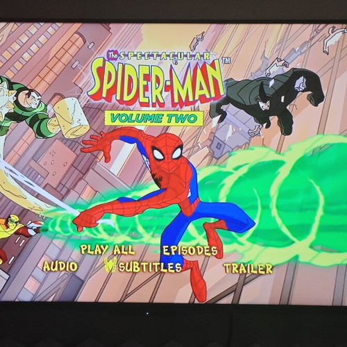 The Spectacular Spider-Man DVD set, parts A, B, C & D, Greek dubbed