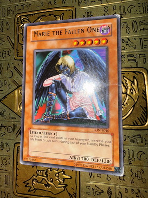 Marie the Fallen One Yu-Gi-Oh! card like new, missprint name