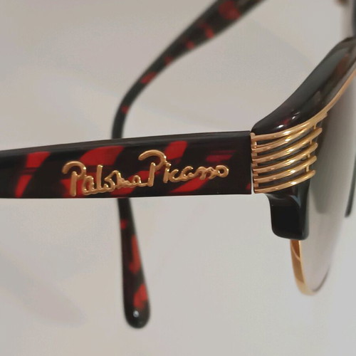 Paloma Picasso sunglasses new, red and gold, 80's style