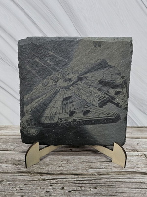 Engraved volcanic tile The Millennium Falcon Star Wars new