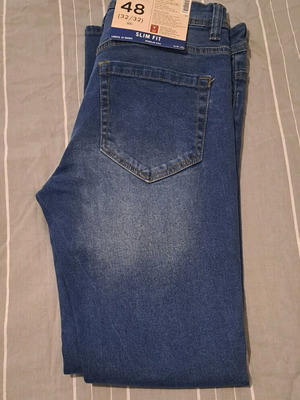 Men's jeans new, black and blue, size 32/32, set of 2