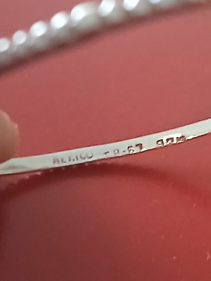 Mexican silver 925 bangle, 6.5 cm opening