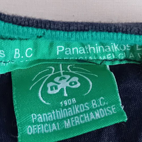 Panathinaikos basketball t-shirt Diamantidis used, size XXL, collectible jersey