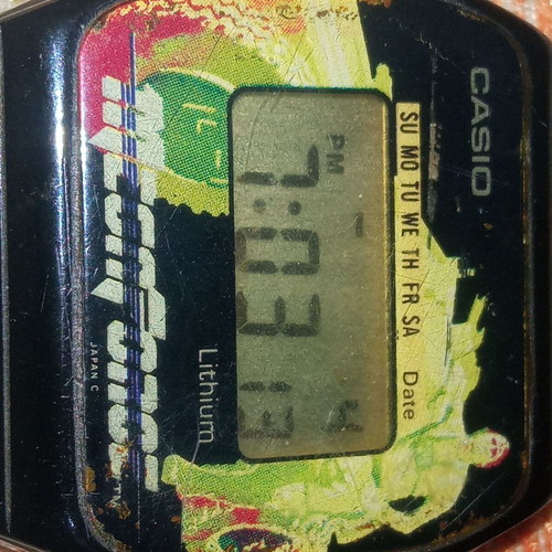 Casio F-10 Megaforce watch used, rare and functional