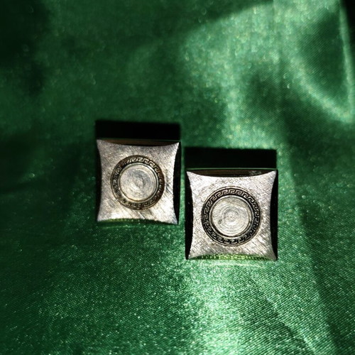 Vintage cufflinks with meander used