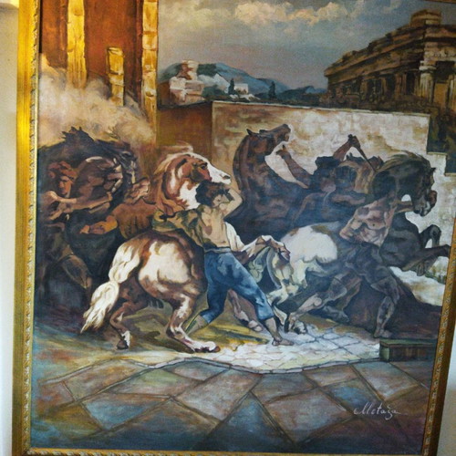 Oil painting on canvas new, artwork 1.92×1.70 m