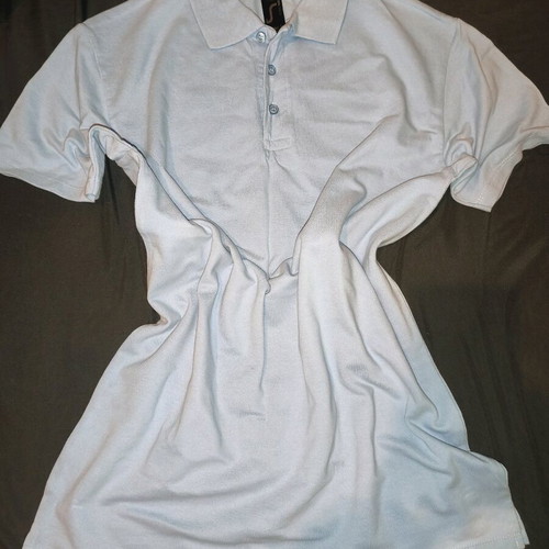 Sol's short sleeve shirt with collar used, turquoise, size S
