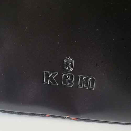 KEM Vintage leather handbag like new, black