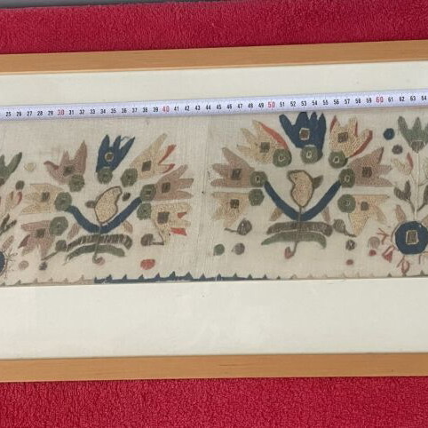 Handmade embroidery framed artwork