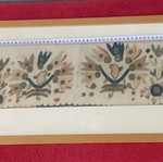 Handmade embroidery framed artwork