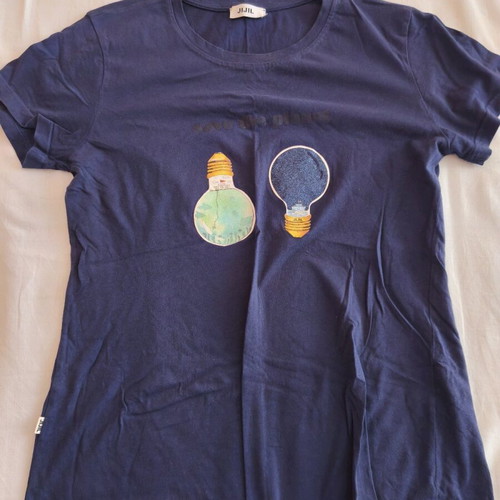 Jijil women's t-shirt with lamp design like new, size IT 44