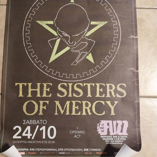 Sisters of Mercy Poster New From Athens Concert 2015