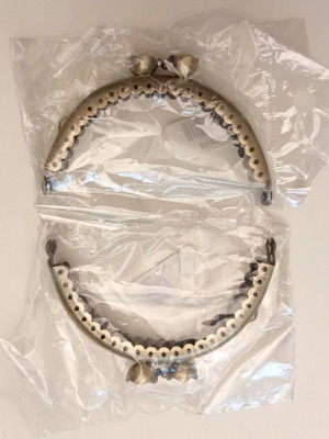Metal purse clasps for handmade wallets new, set of 2 pieces