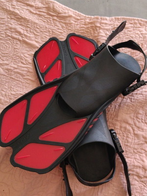 Capas adjustable open heel fins S/M size 36-41 like new