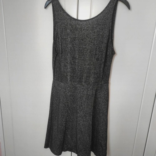 H&M Mini Glitter Dress with Gold Thread and V Back Opening