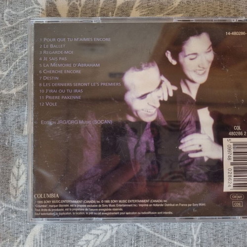 Celine Dion D'eux CD like new, pop album