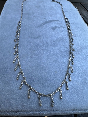 Vintage Silver 925 Necklace like new with charms