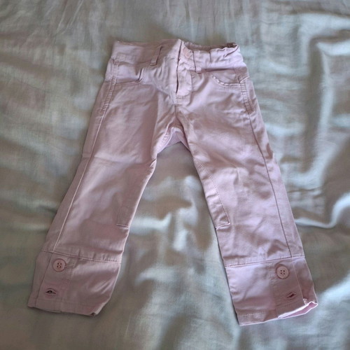 Benetton baby pink pants used, size 92 cm
