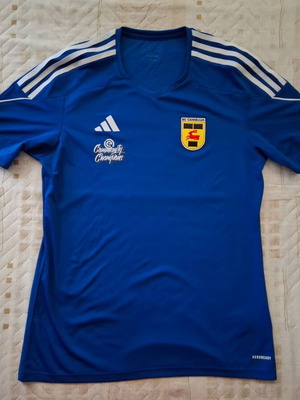 SC Cambuur football training shirt men's size M AEROREADY like new