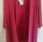 Caramella wrap blouse new, pink, size large