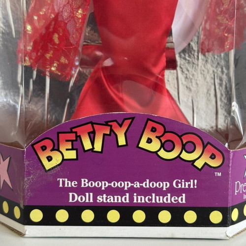 Vintage collectible Betty Boop doll new with box and stand